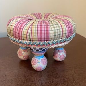 Mackenzie childs mini tuffet. This is a retired rare item.